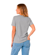 T-Shirt "X French-MUD X Gris chiné" Femme