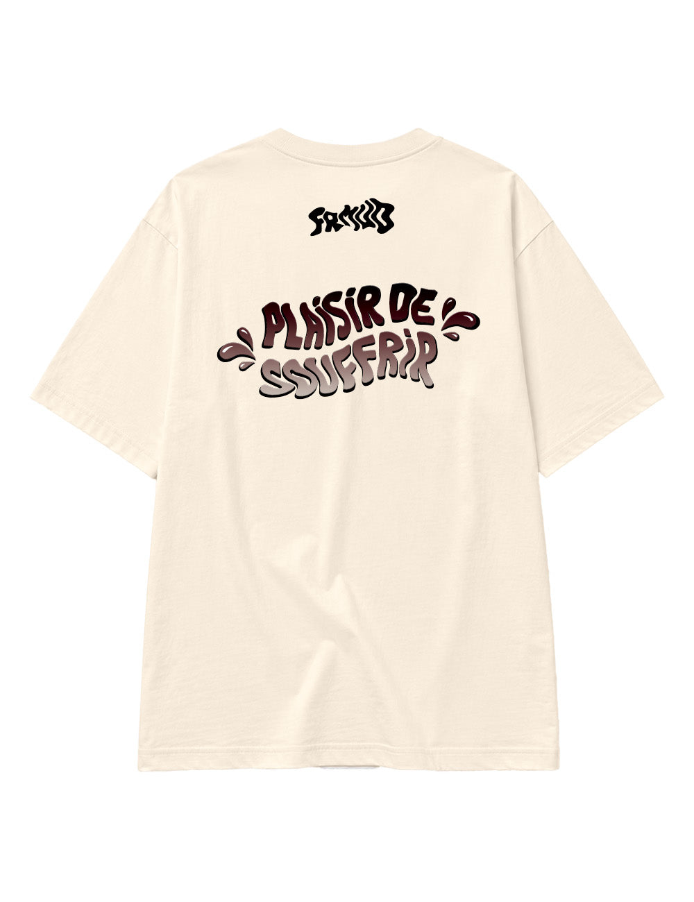 T-Shirt "Plaisir de souffrir" Natural Unisexe