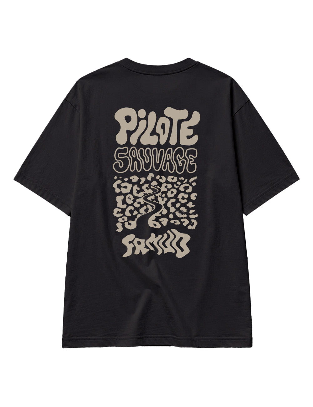 T-Shirt "Pilote sauvage" Noir Unisexe
