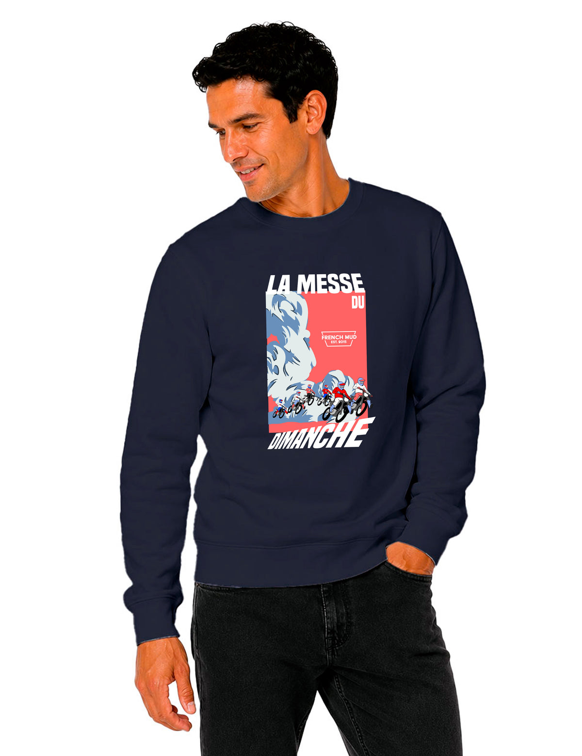 Sweat Col Rond "La messe du dimanche" Unisexe