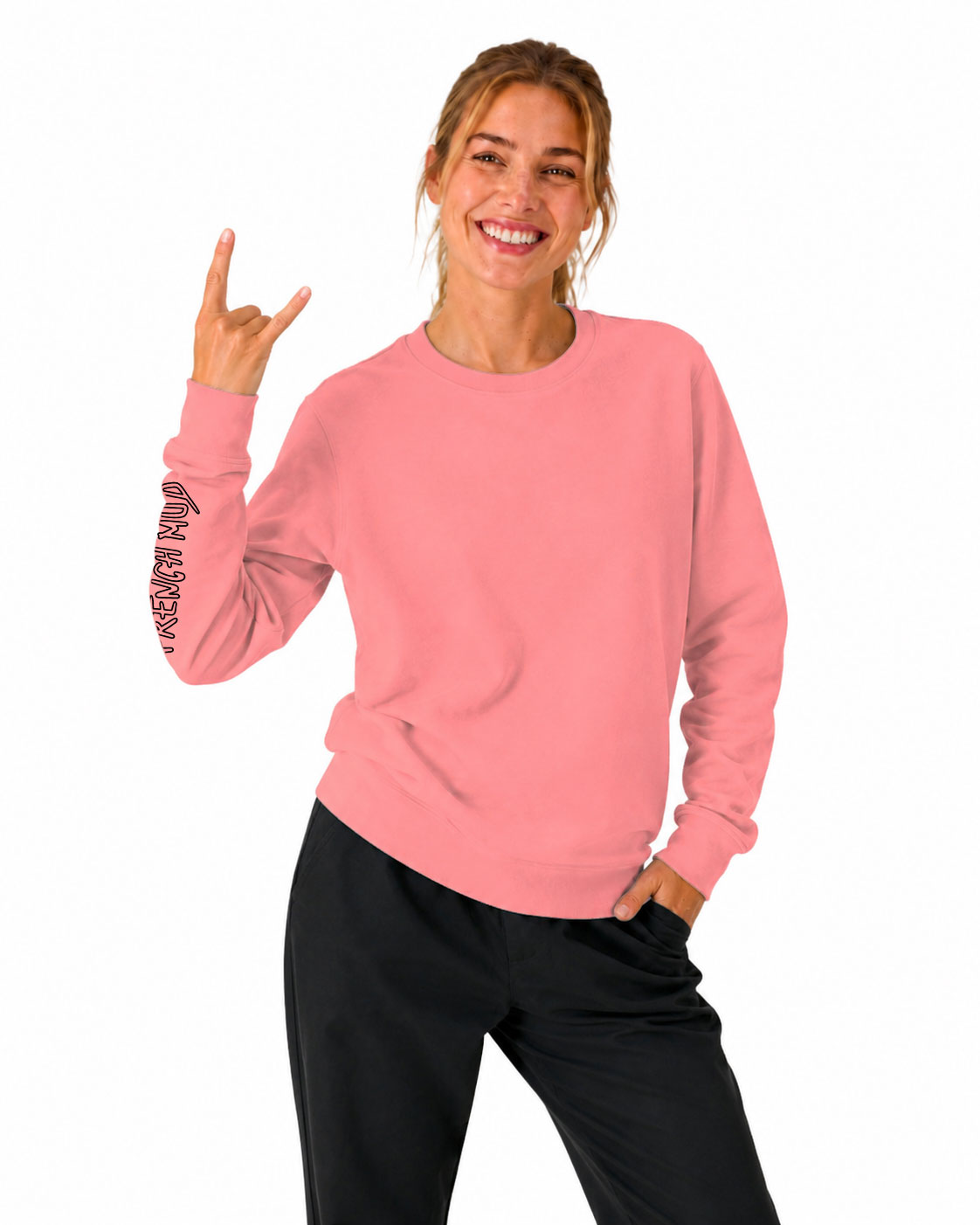 Sweat col rond "X French MUD X" Unisexe