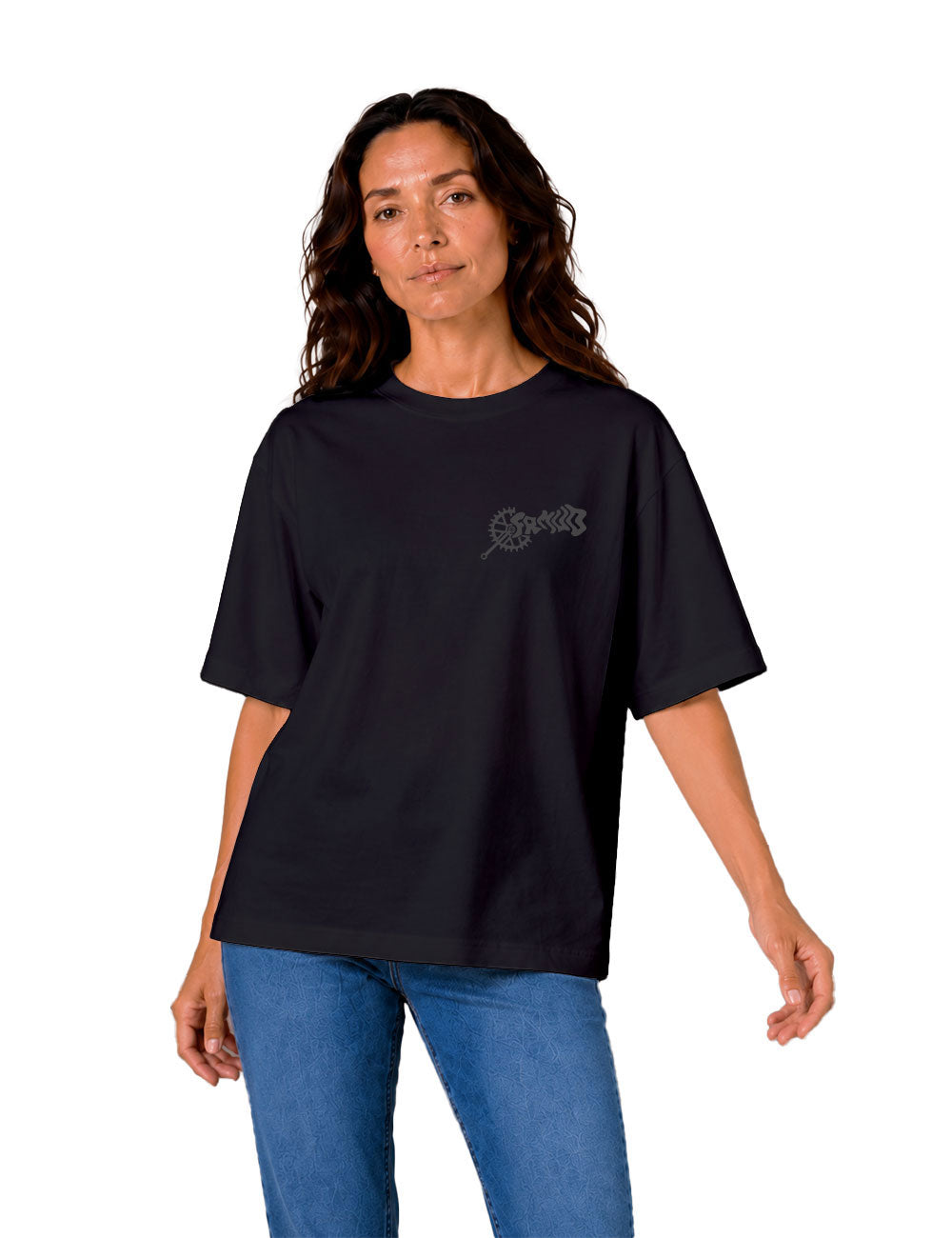 T-Shirt "En roue libre" Noir Unisexe