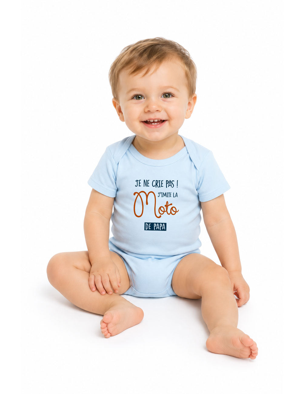 Body "Je ne crie pas j'imite la moto de papa" bébé
