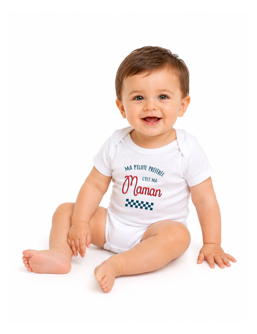 Body "Ma pilote préférée c'est ma maman" bébé