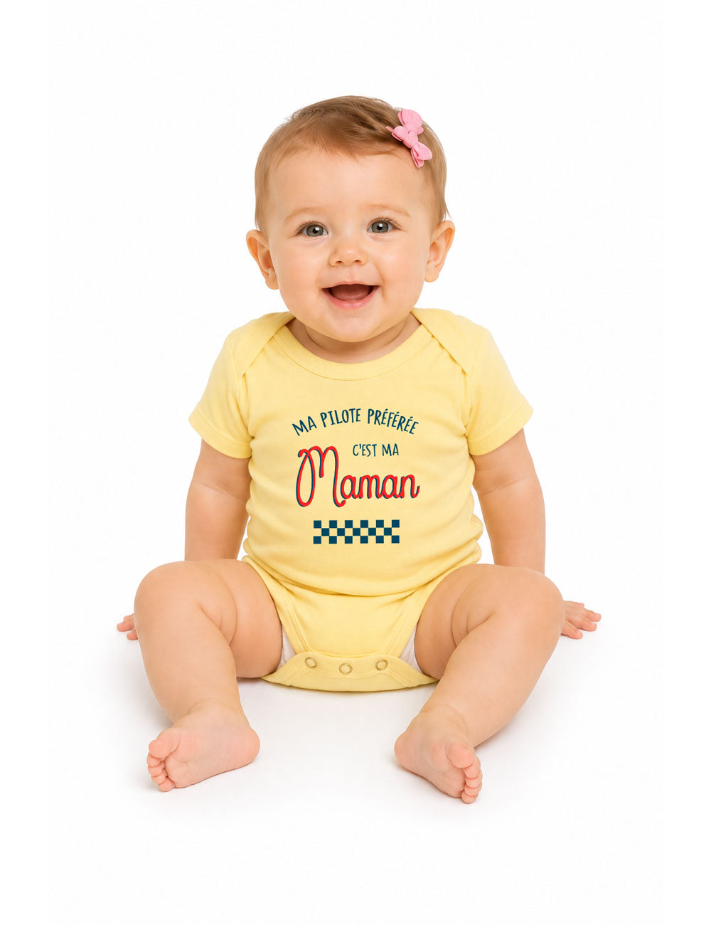 Body "Ma pilote préférée c'est ma maman" bébé
