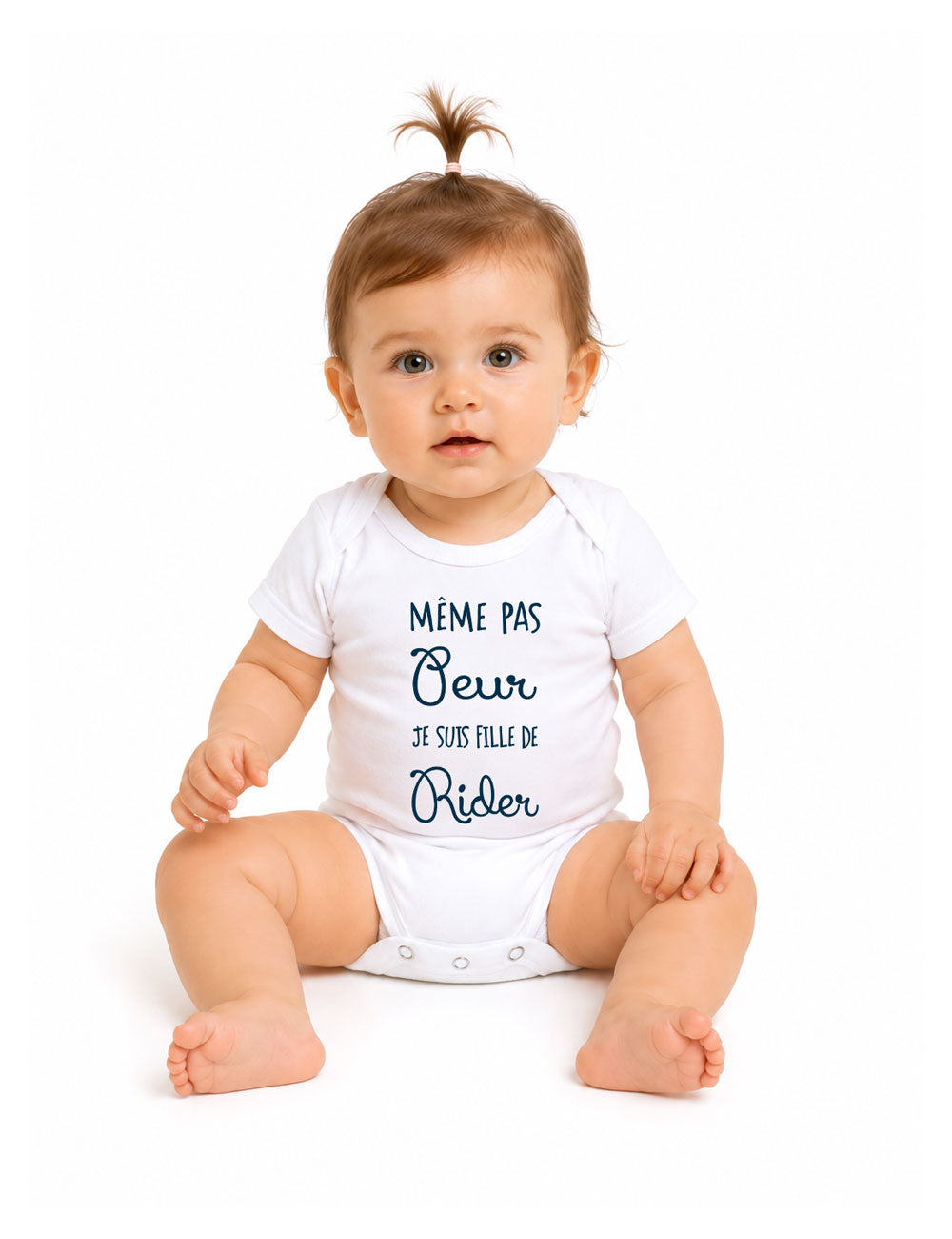 Body "Même pas peur je suis fille de rider" bébé