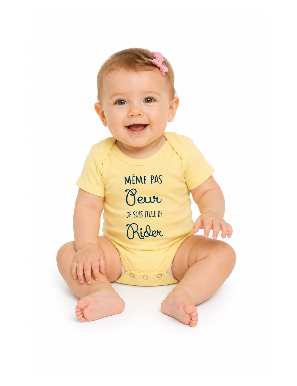 Body "Même pas peur je suis fille de rider" bébé