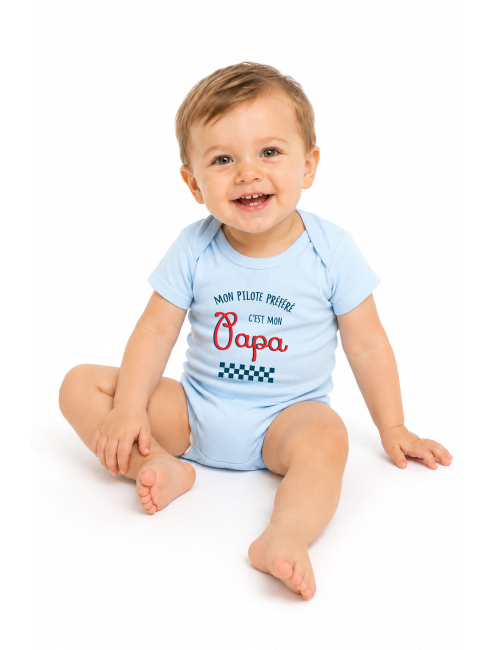 Body "Mon pilote préféré c'est mon papa" bébé
