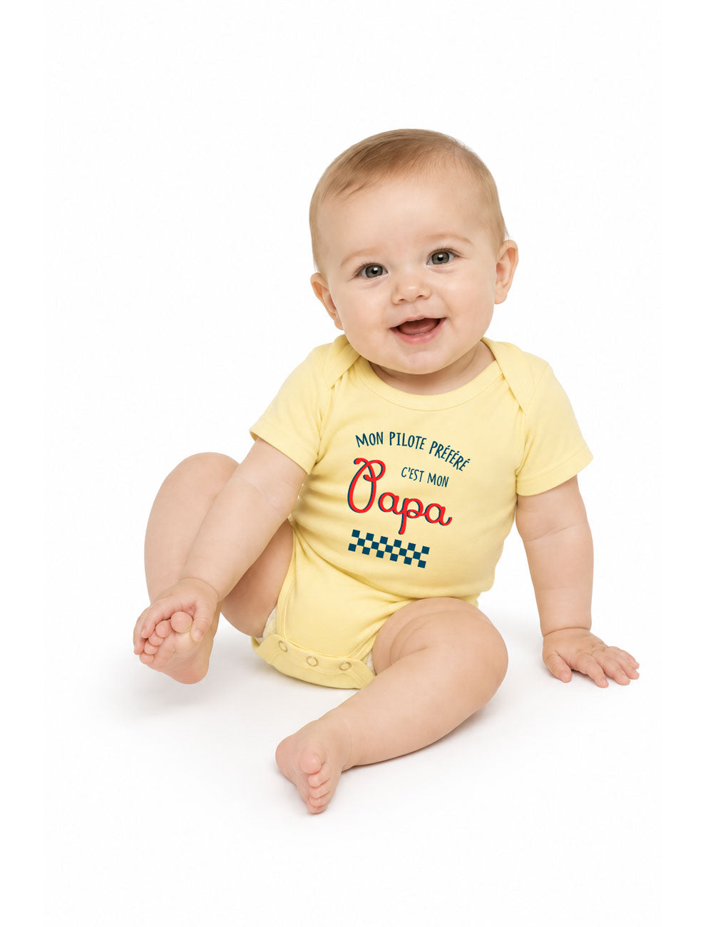 Body "Mon pilote préféré c'est mon papa" bébé