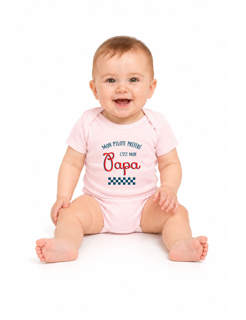 Body "Mon pilote préféré c'est mon papa" bébé