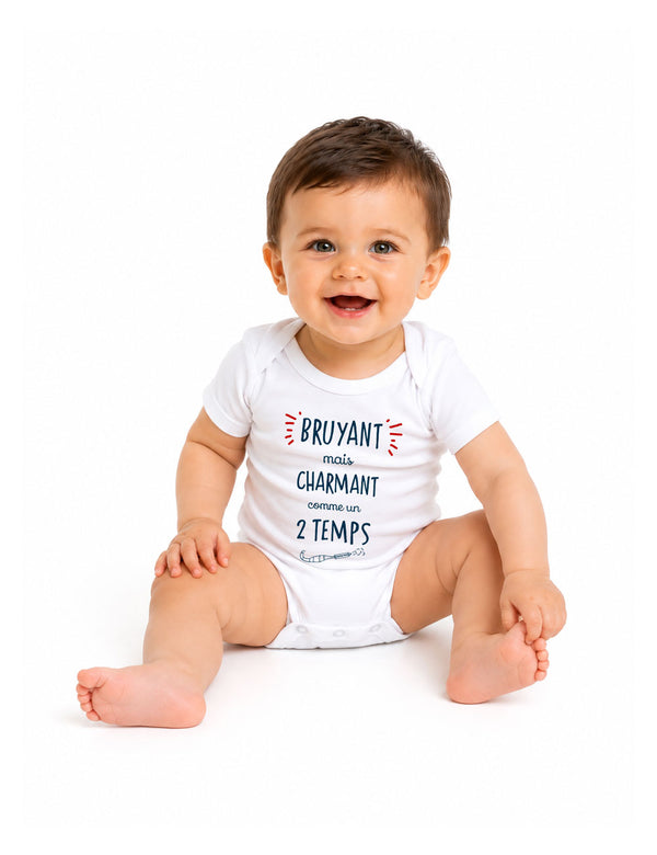 Body "Bruyant mais charmant comme un 2 temps" bébé