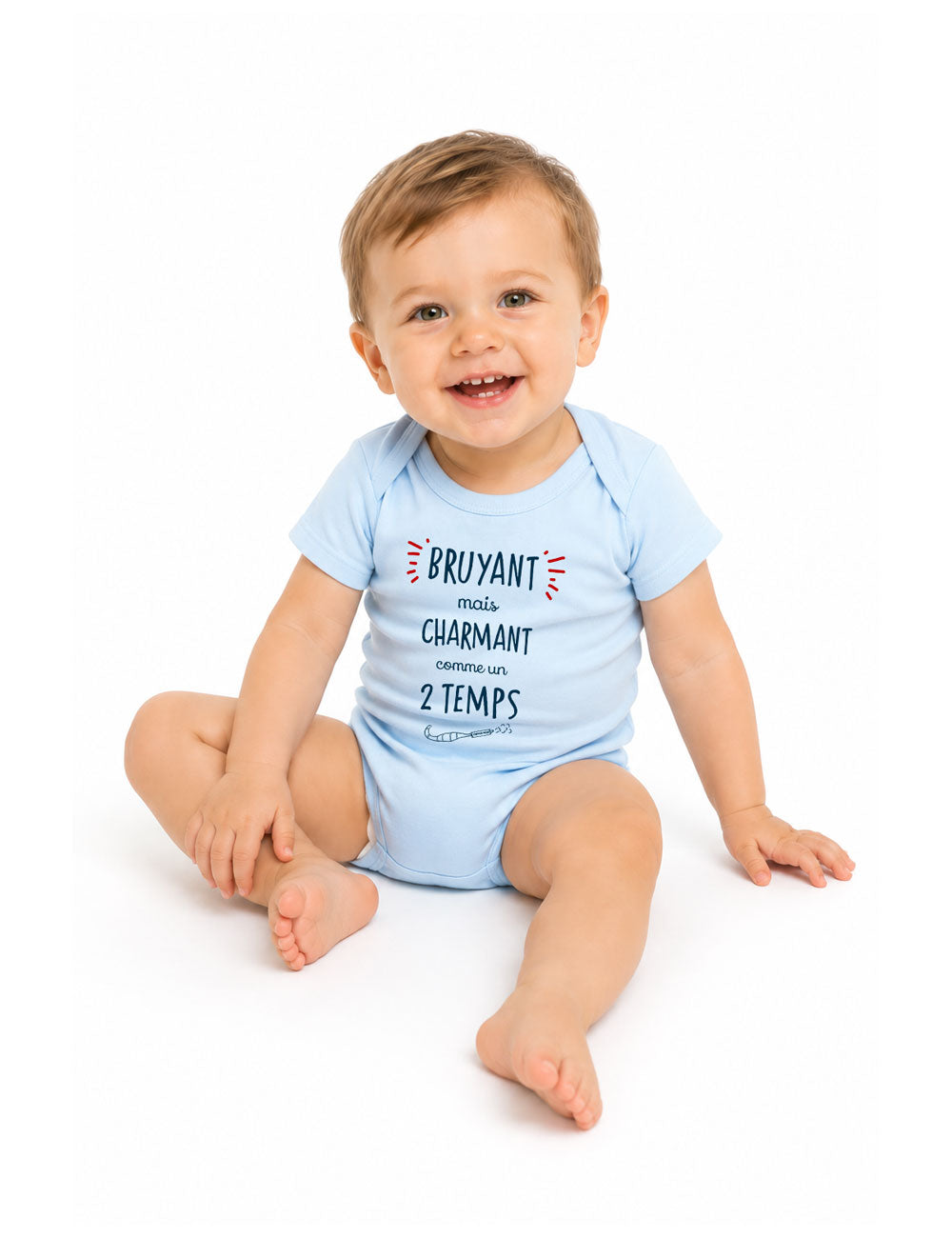 Body "Bruyant mais charmant comme un 2 temps" bébé