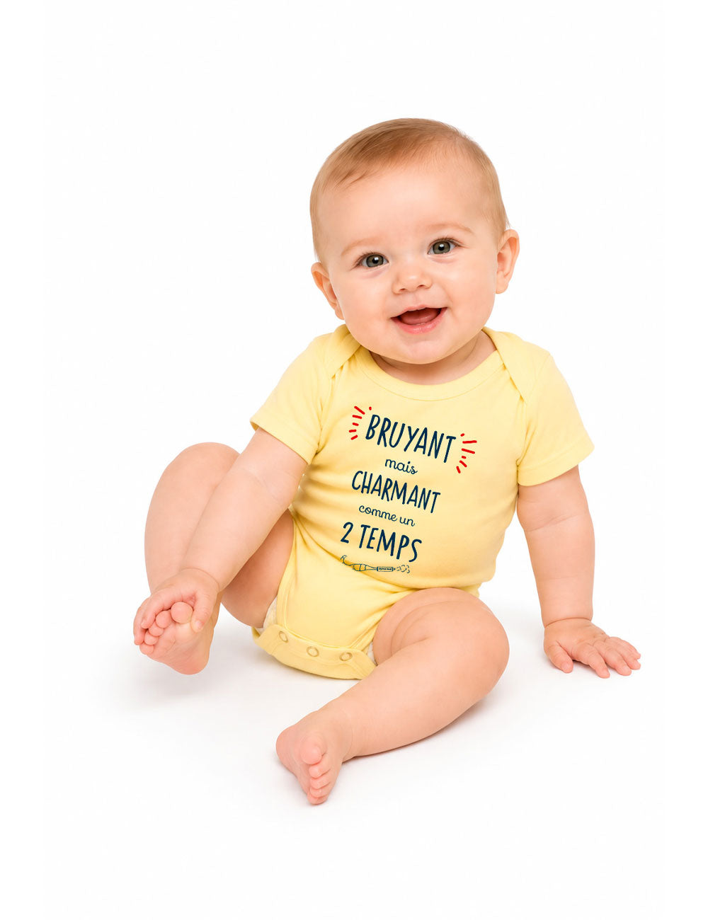 Body "Bruyant mais charmant comme un 2 temps" bébé