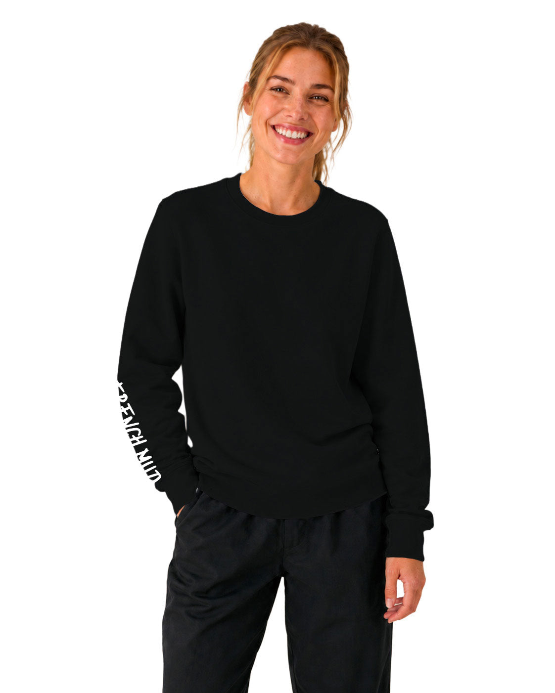Sweat col rond "Pas moins vite qu'à fond" Unisexe