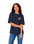 T-Shirt "Fast Live" Navy Unisexe
