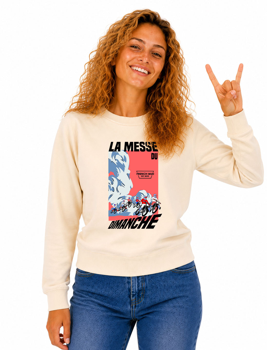 Sweat Col Rond "La messe du dimanche" Unisexe
