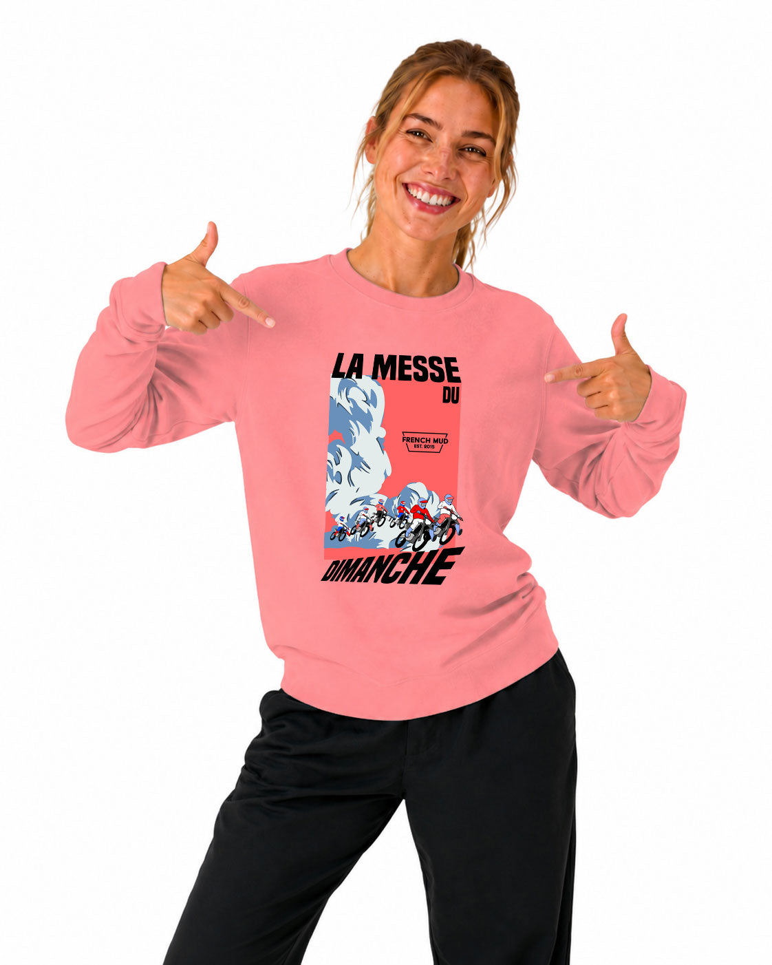 Sweat Col Rond "La messe du dimanche" Unisexe