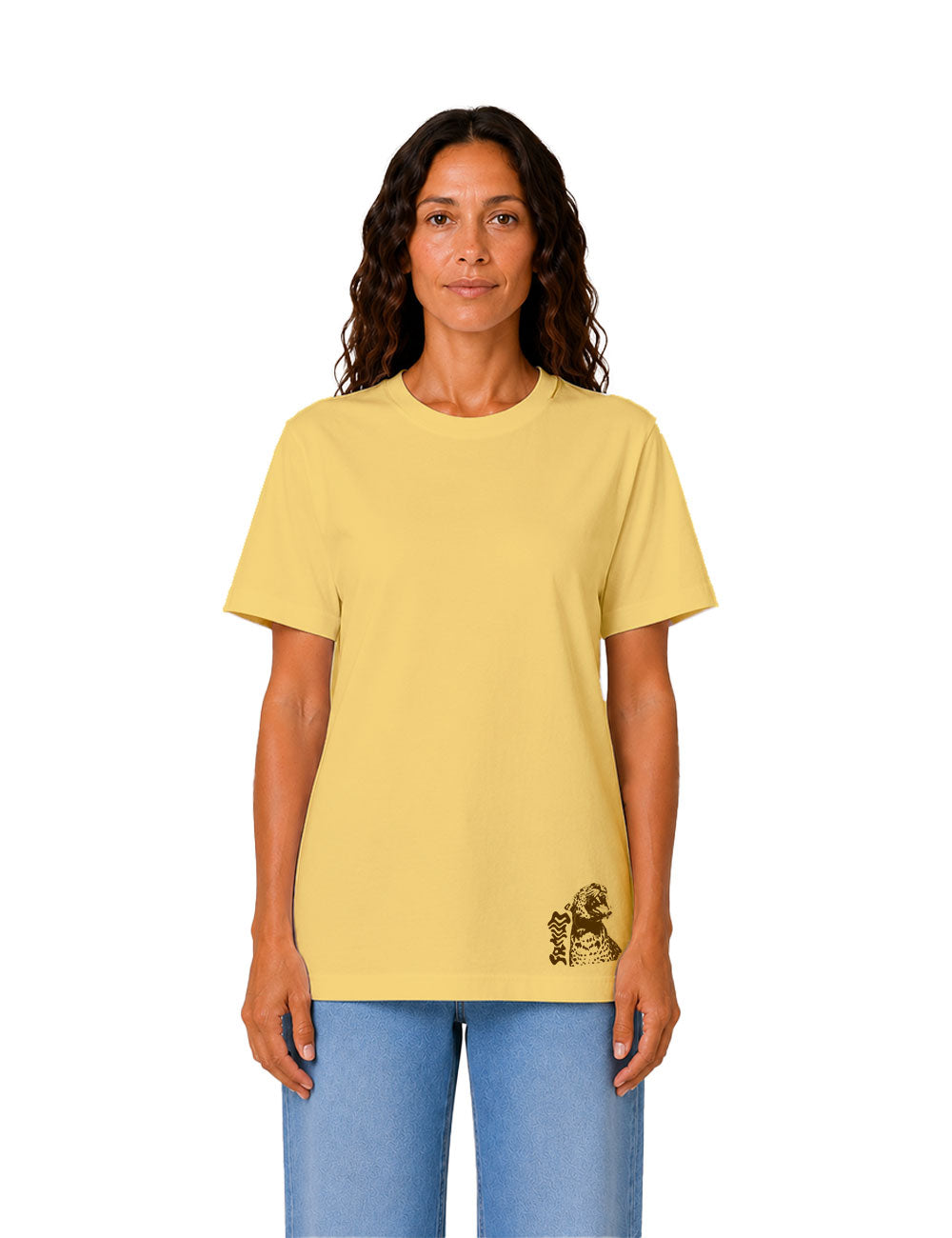 T-Shirt "Guépard" Jaune Unisexe