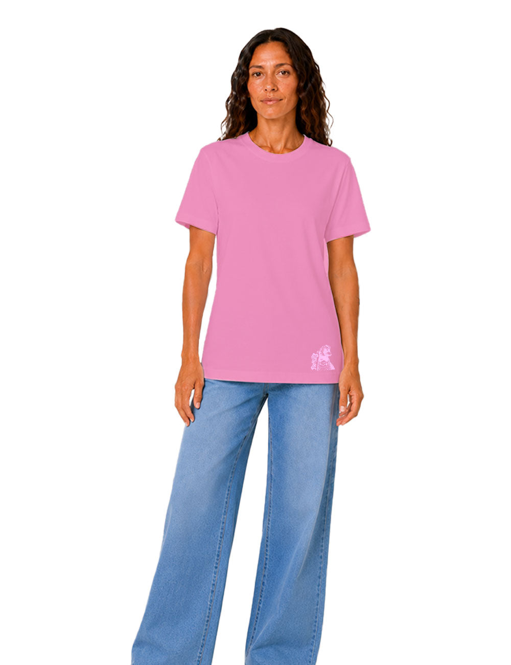 T-Shirt "Guépard" Rose Unisexe