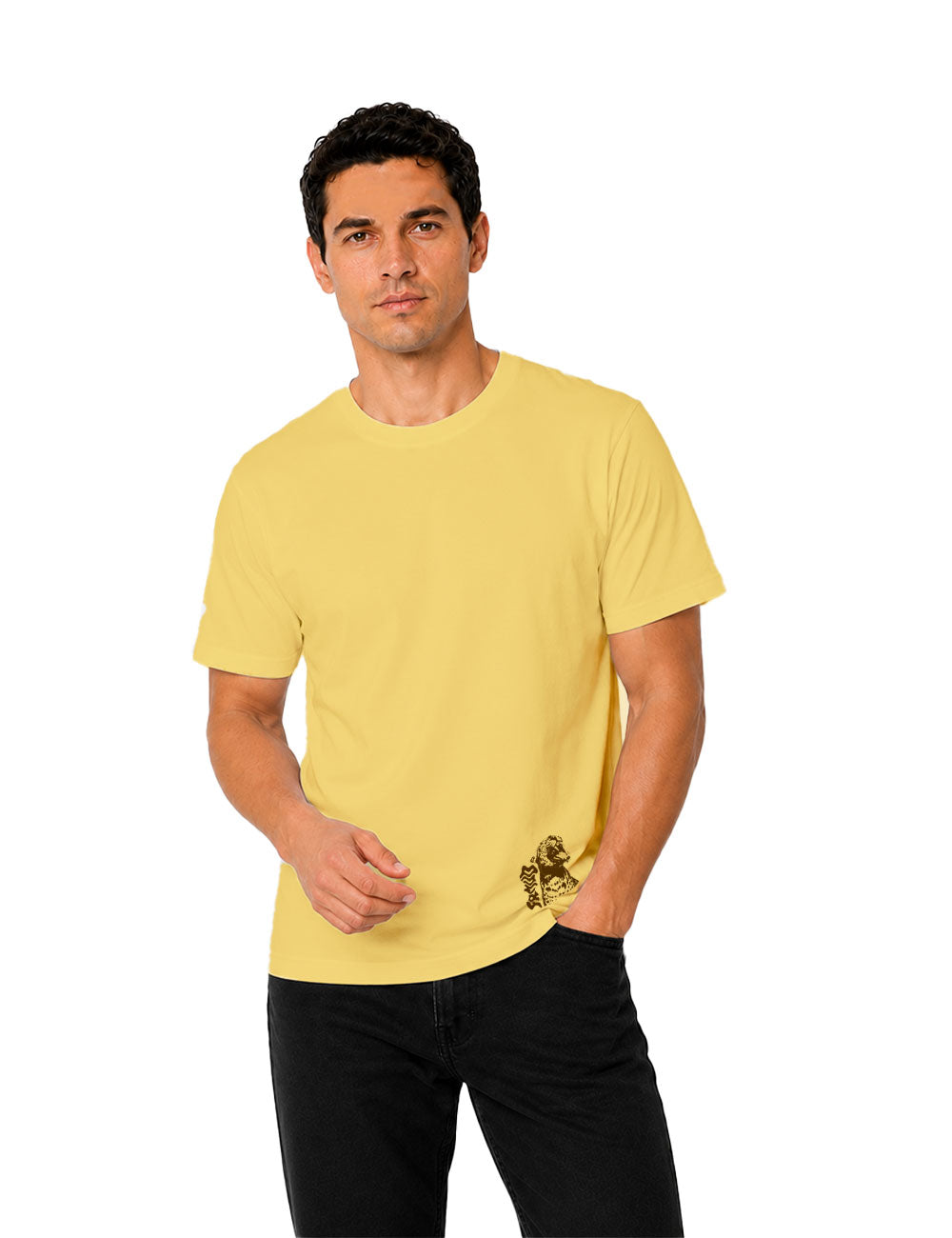 T-Shirt "Guépard" Jaune Unisexe