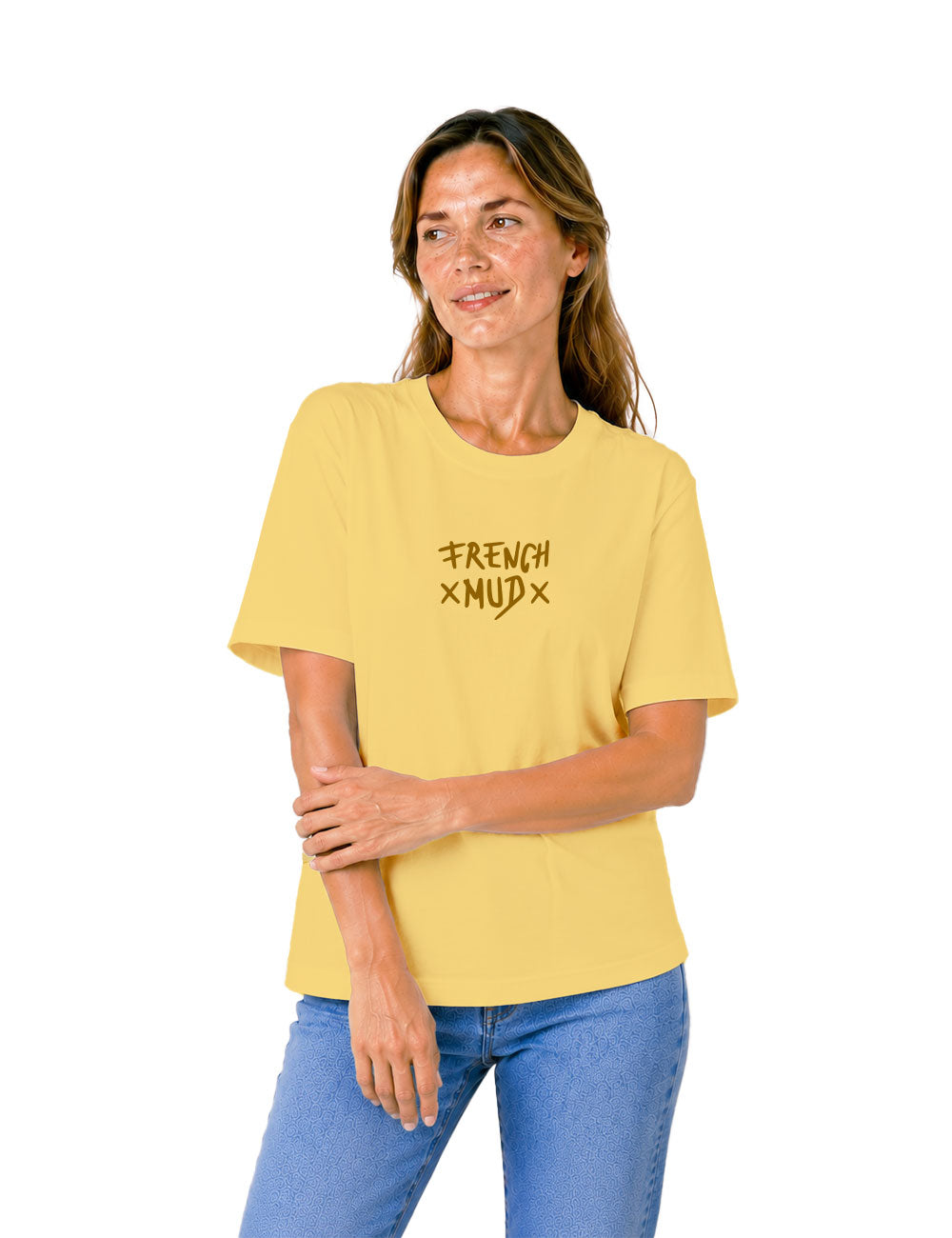T-Shirt "X French-MUD X" Yellow Unisexe