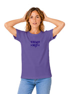 T-Shirt "X French-MUD X" Violet Unisexe