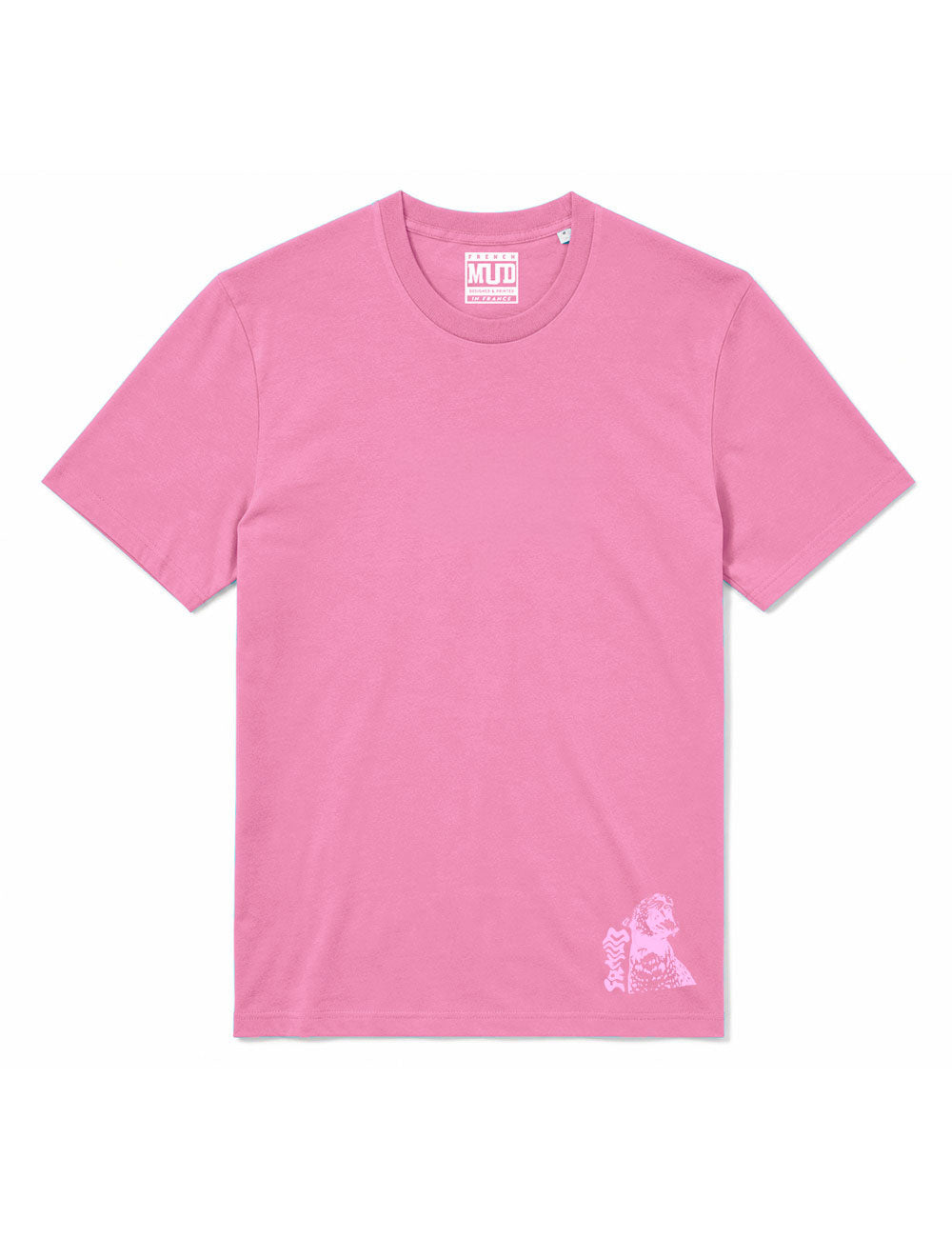 T-Shirt "Guépard" Rose Unisexe