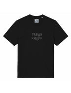 T-Shirt "X French-MUD X" Noir Unisexe