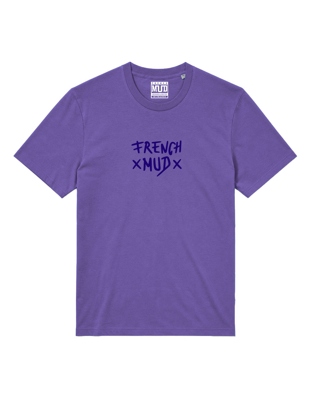 T-Shirt "X French-MUD X" Violet Unisexe