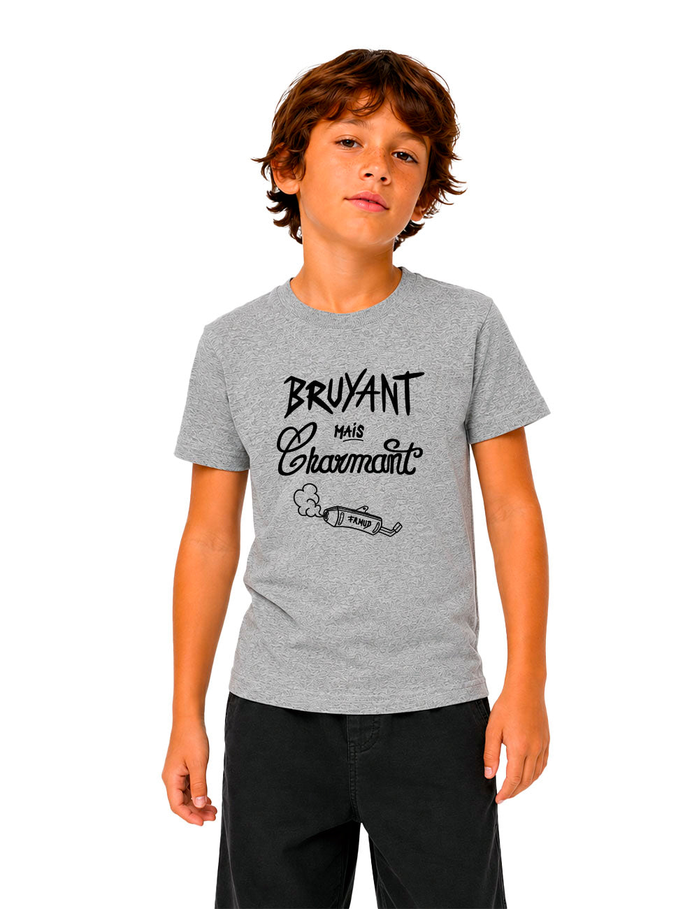 T-Shirt "Bruyant mais charmant" Garçon