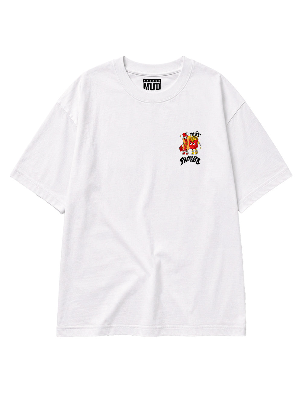 T-Shirt "Saucisse frites & motocross" Unisexe