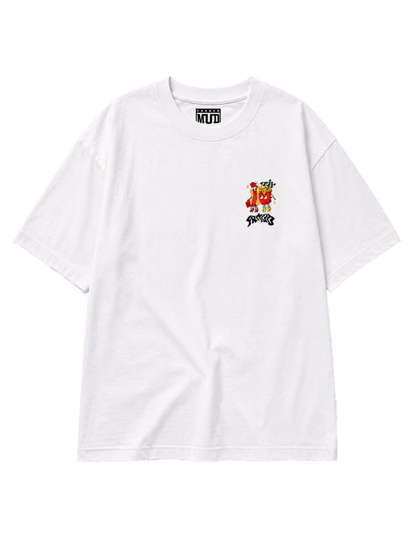 T-Shirt "Saucisse frites & motocross" Unisexe