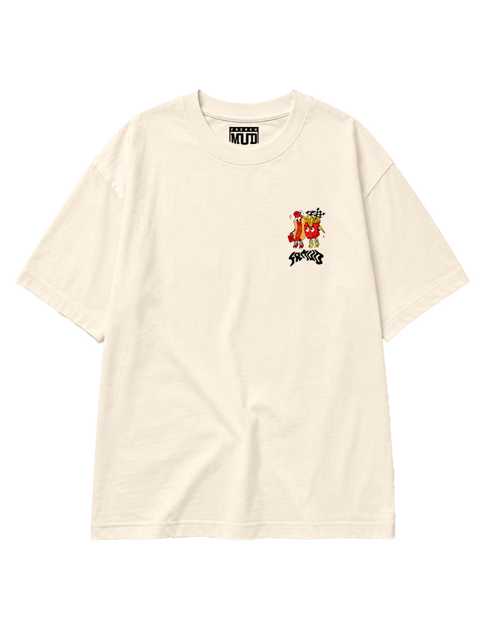 T-Shirt "Saucisse frites & motocross" Unisexe