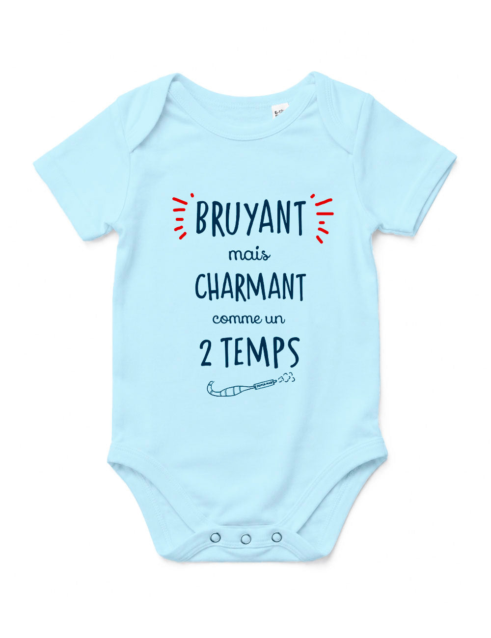 Body "Bruyant mais charmant comme un 2 temps" bébé