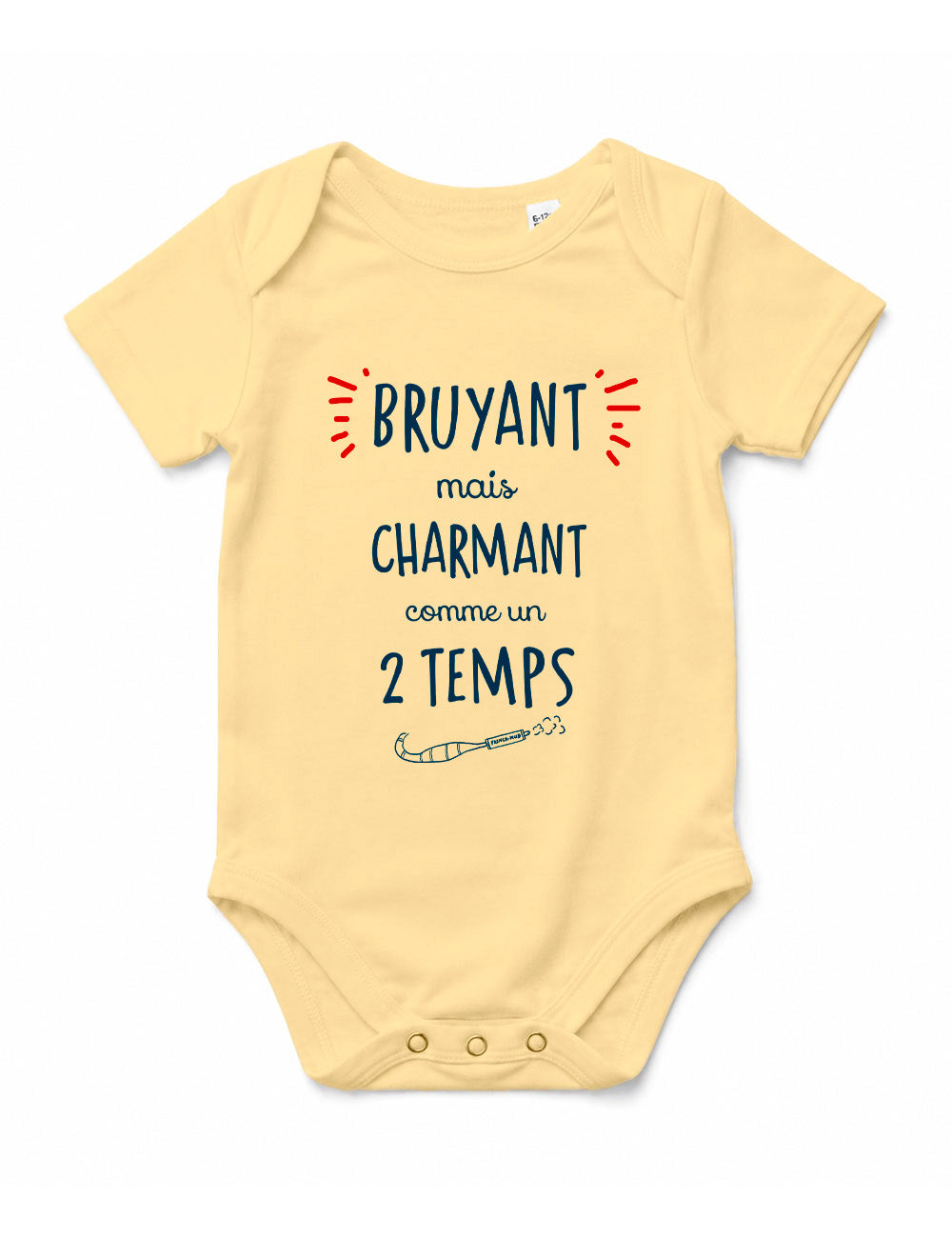 Body "Bruyant mais charmant comme un 2 temps" bébé