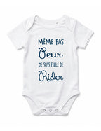 Body "Même pas peur je suis fille de rider" bébé