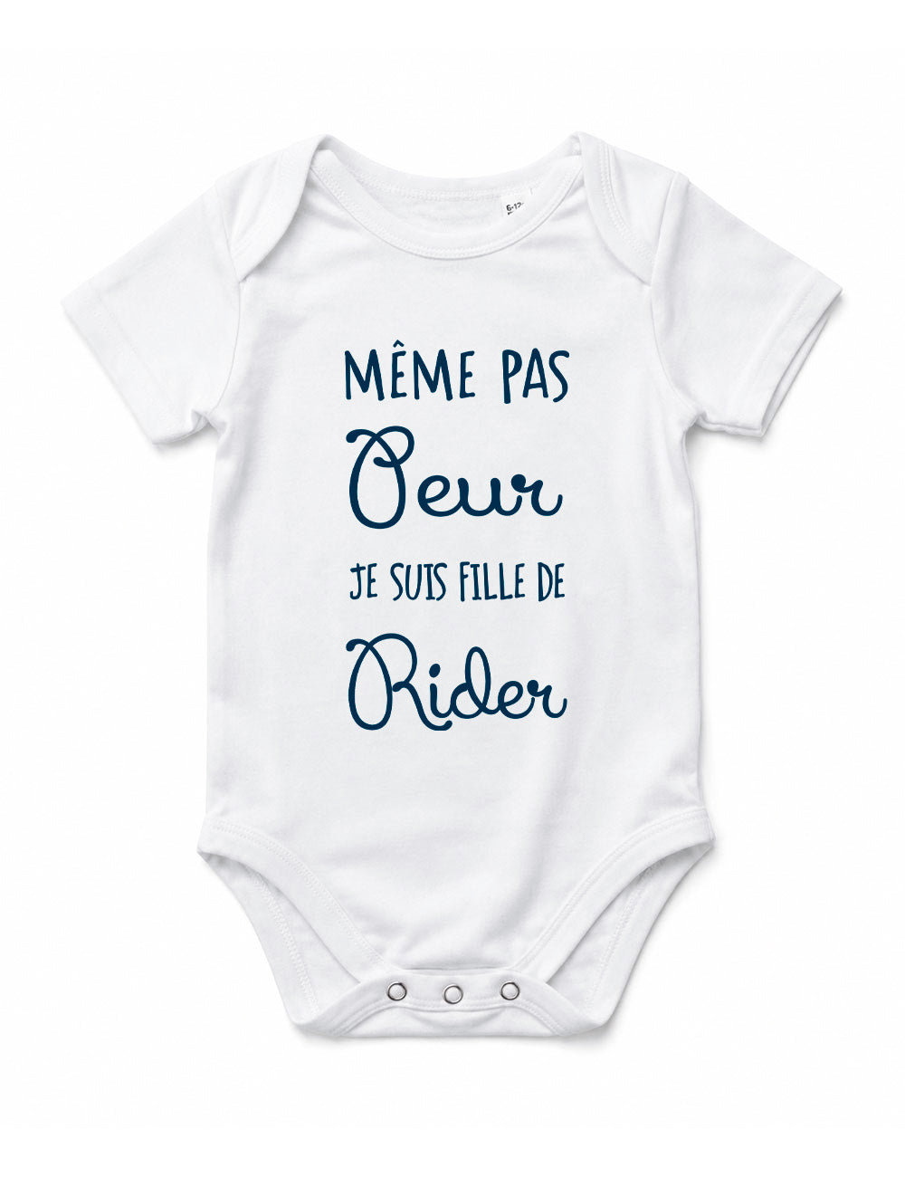 Body "Même pas peur je suis fille de rider" bébé