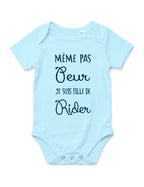 Body "Même pas peur je suis fille de rider" bébé