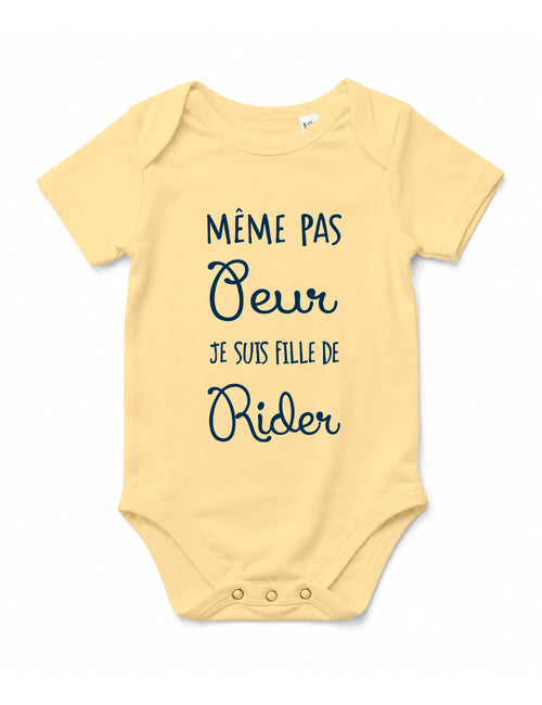Body "Même pas peur je suis fille de rider" bébé