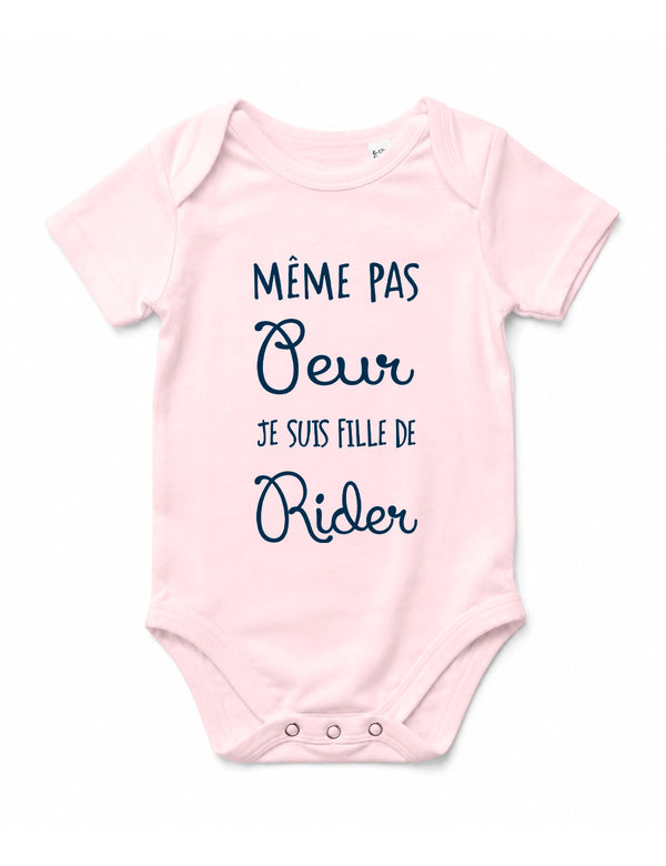 Body "Même pas peur je suis fille de rider" bébé