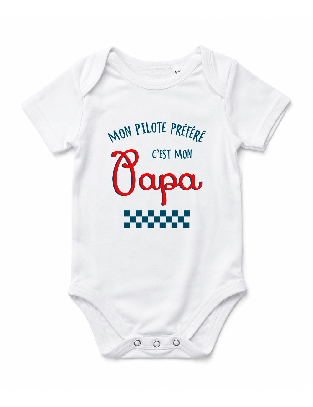 Body "Mon pilote préféré c'est mon papa" bébé