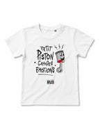T-shirt "Petit piston, grandes émotions" Enfant