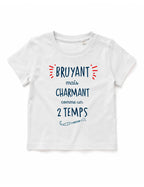 T-shirt bébé "Bruyant mais charmant comme un 2 temps"
