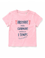 T-shirt bébé "Bruyant mais charmant comme un 2 temps"