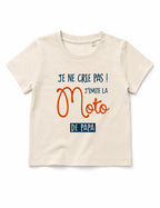T-shirt bébé "Je ne crie pas j'imite la moto de papa"