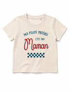 T-shirt bébé "Ma pilote préférée c'est ma maman"