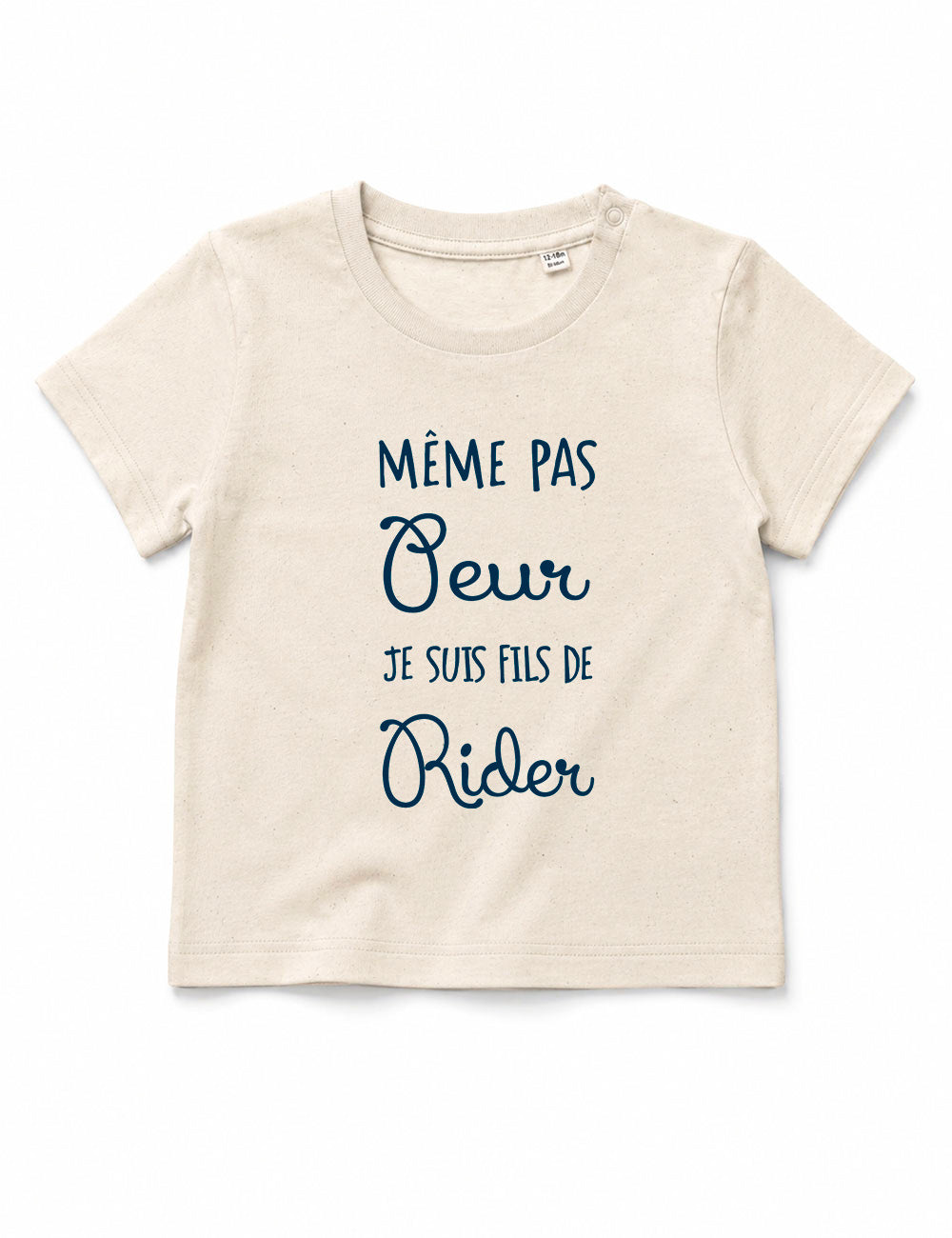 T-shirt bébé "Même pas peur je suis fils de rider"