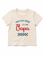 T-shirt bébé "Mon pilote préféré c'est mon papa"