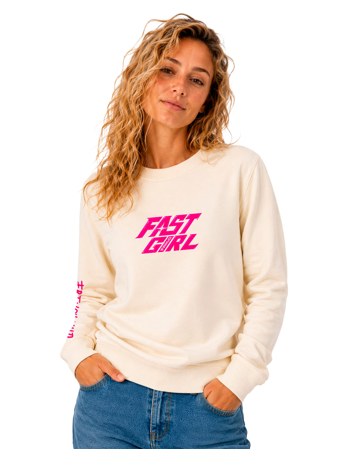 Sweat Col Rond "Fast Girl" Unisexe