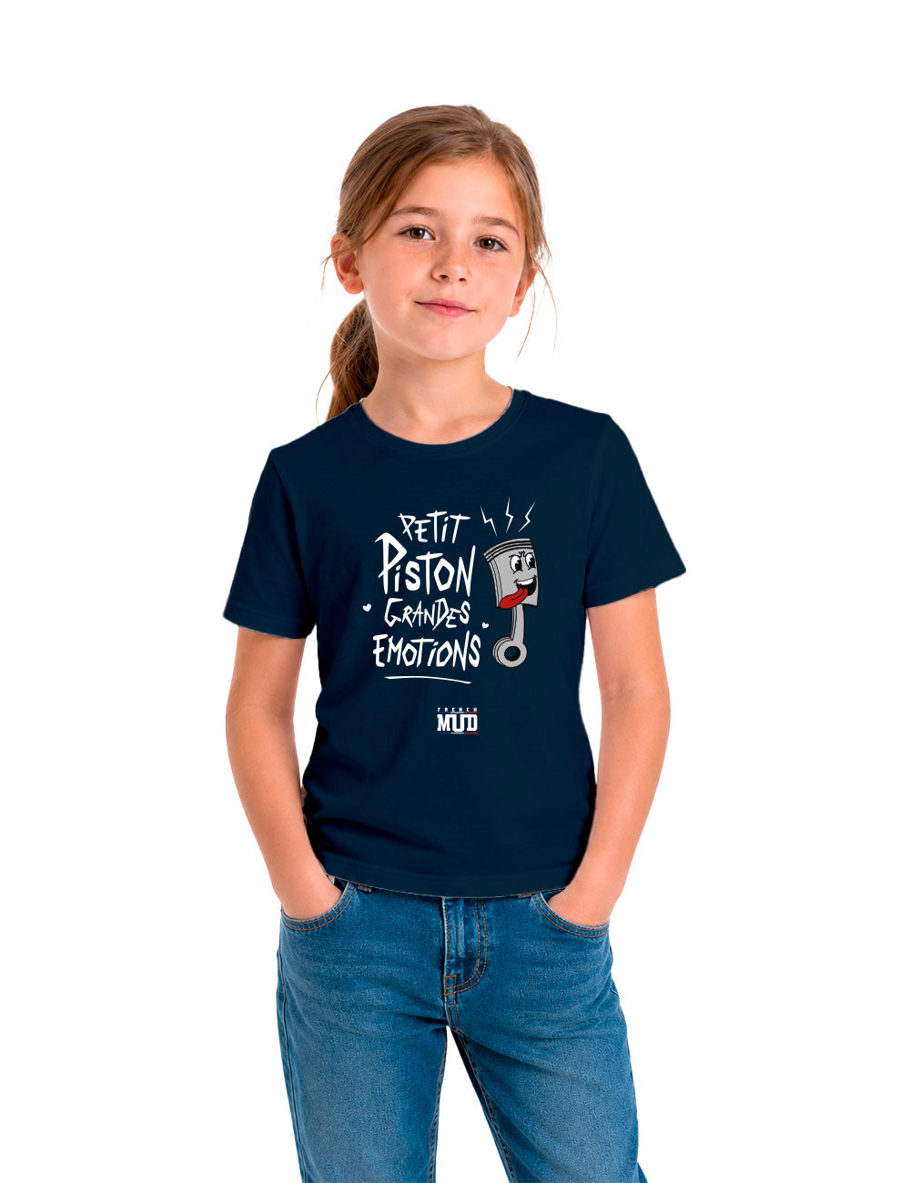 T-shirt "Petit piston, grandes émotions" Enfant